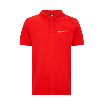 ALFA ROMEO MENS POLO CLASSIC RED